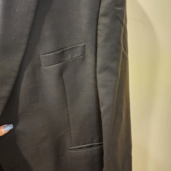 LAUREN Ralph Lauren Men's Classic Black Blazer 100% Wool Natural 50R - Picture 8 of 12